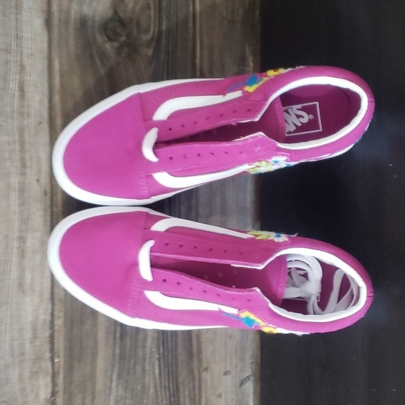 New Vans Old Skool Womens Sneakers Size 6.5 Floral Girly Fairy Festival Casual - Picture 9 of 11